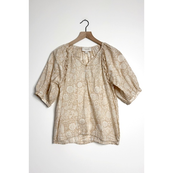 CLEOBELLA Raimi Blouse Tonal Block Beige - Picture 1 of 7